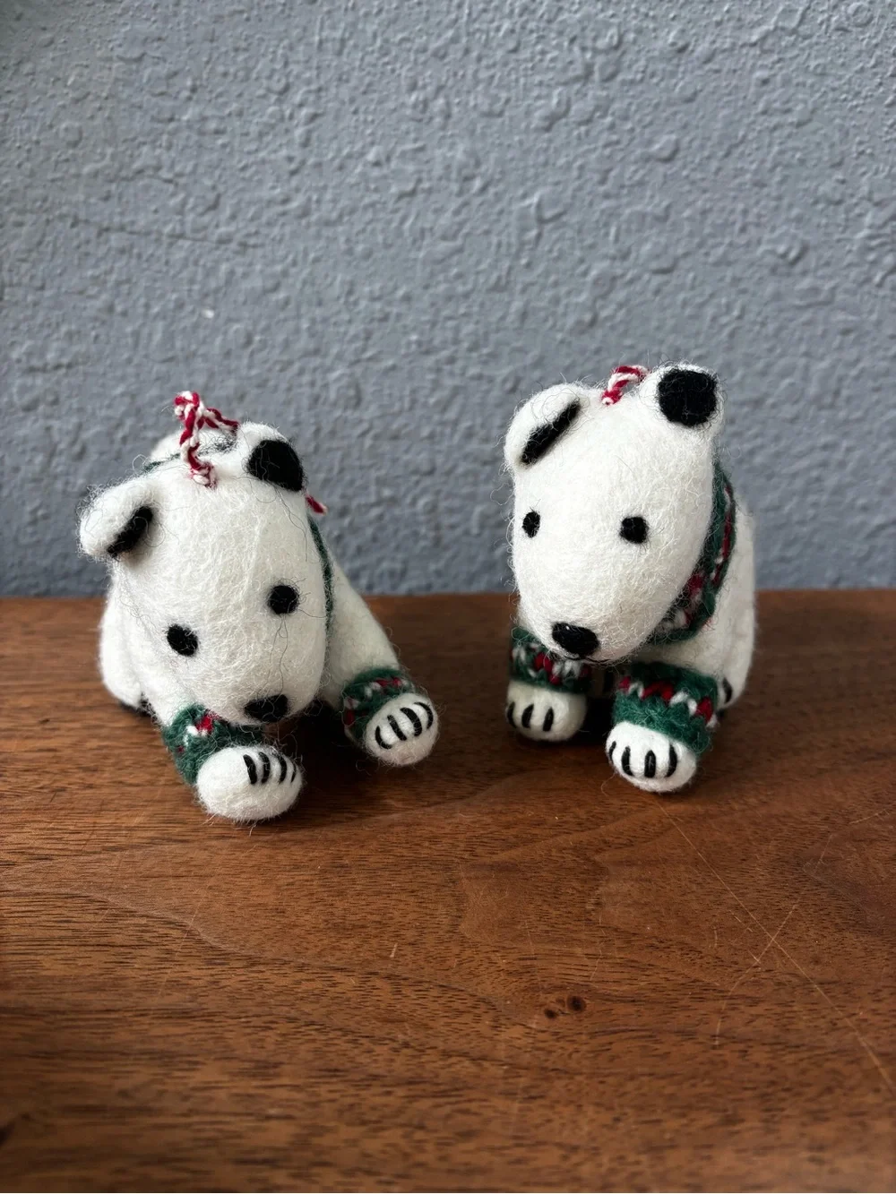 Pottery Barn Felt Animal Ornament Set (2)— Holiday Woodland Characters